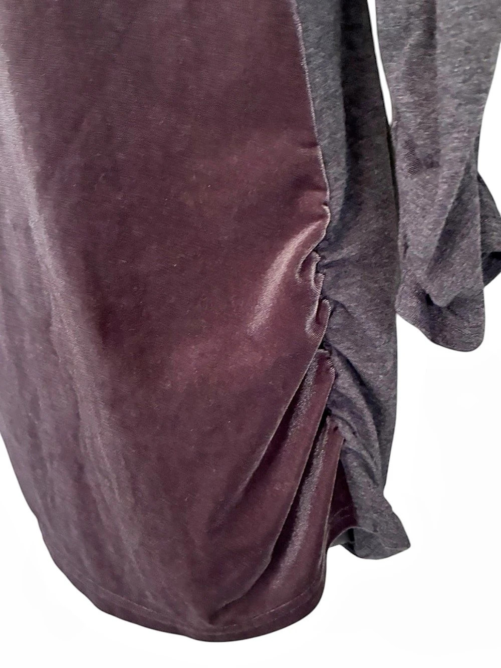 Sundance Dulcet Tones Practical Magic Witchy Fall Velvet Top Tunic Gray Sz M - Picture 4 of 7